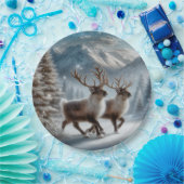 Donner und Blitzen Weihnachten Pappteller (Party)