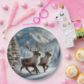 Donner und Blitzen Weihnachten Pappteller (Party)