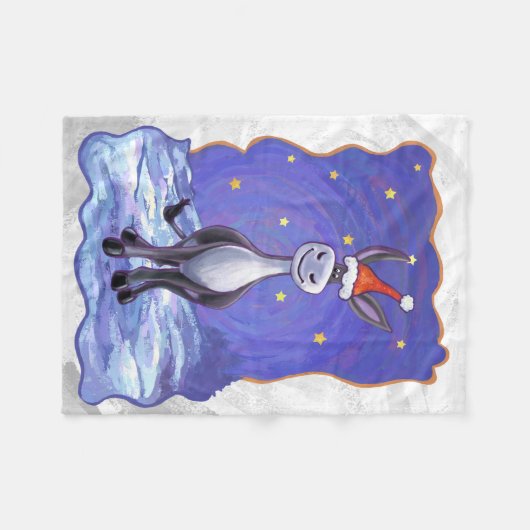 Donner Weihnachten Fleecedecke (Vorderseite (Horizontal))