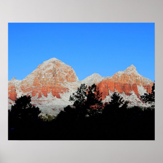 Donnerberg im Schnee Poster (Vorne)