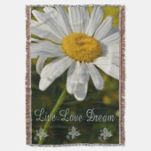 Donnerblanket/weiße Daisy Decke (Vorderseite Vertikal)