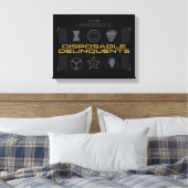 Donnerbolzen* | Wegwerf-Verbrecher Leinwanddruck (Insitu (Schlafzimmer))