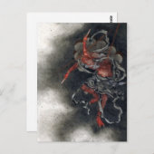 "Donnergott" von Hokusai Postkarte (Vorne/Hinten)