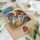 Donnerhasen: Eine Herde von Pferden in Bewegung Postkarte