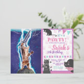 Donnerkatze Einladung (Stehend Vorderseite)