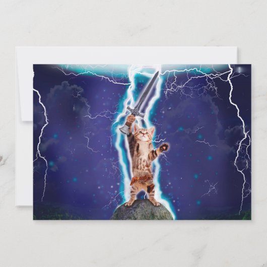 Donnerkatze Einladung (Rückseite)