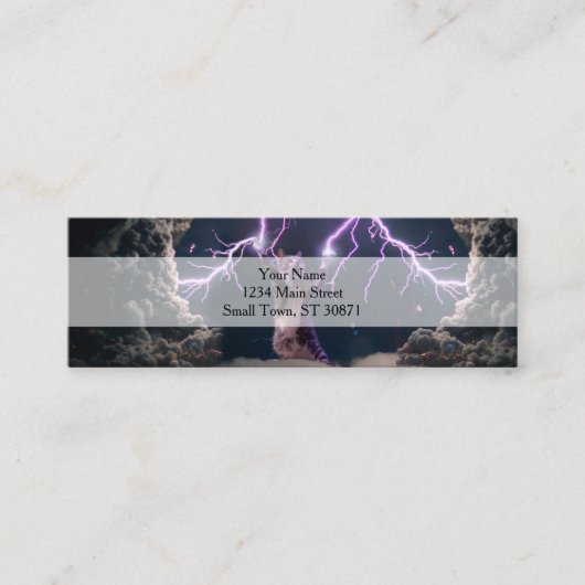 Donnerkatze Mini Visitenkarte (Vorderseite)