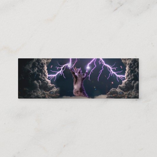 Donnerkatze Mini Visitenkarte (Rückseite)