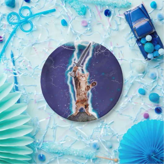 Donnerkatze Pappteller (Party)