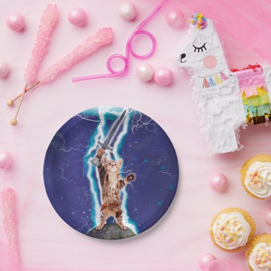 Donnerkatze Pappteller (Party)