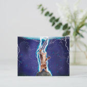 Donnerkatze Postkarte (Stehend Vorderseite)