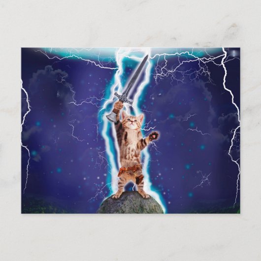 Donnerkatze Postkarte (Vorderseite)
