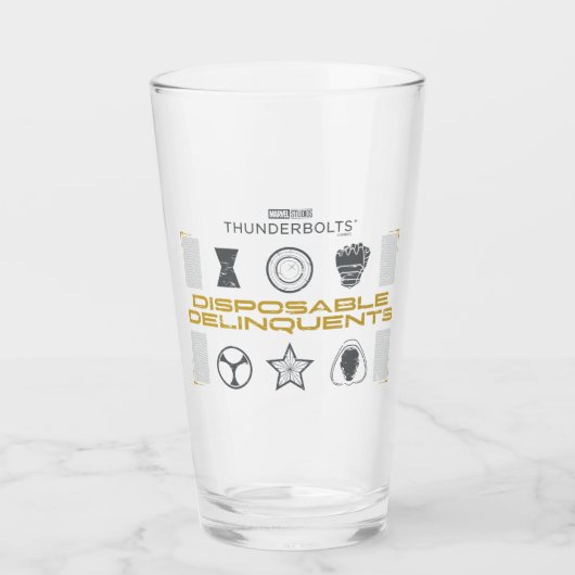 Donnerkeile* | Wegwerf-Verbrecher Glas (Vorderseite)