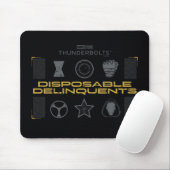 Donnerkeile* | Wegwerf-Verbrecher Mousepad (Mit Mouse)