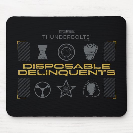 Donnerkeile* | Wegwerf-Verbrecher Mousepad (Vorne)