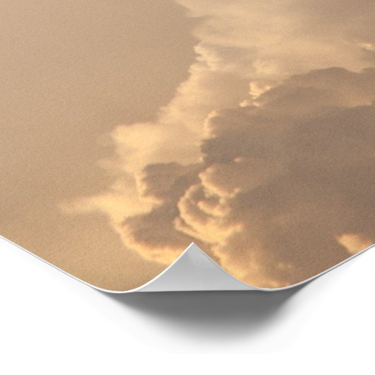 Donnerkleidung Wolken Himmel Sturmwolken Poster (Ecke)