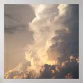 Donnerkleidung Wolken Himmel Sturmwolken Poster (Vorne)