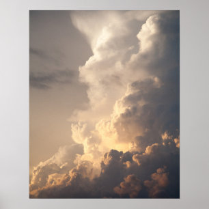 Donnerkleidung Wolken Himmel Sturmwolken Poster