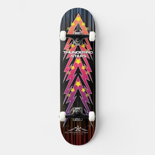 Donnernde Sterne 4/6 Skateboard (Vorderseite)