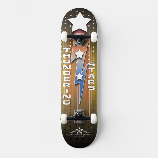 Donnernde Sterne 6/6 Skateboard (Vorderseite)