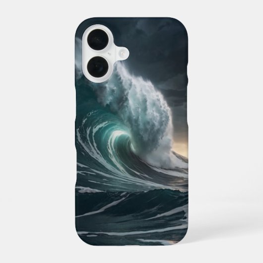 Donnernder Brecher iPhone 16 Hülle (Rückseite)