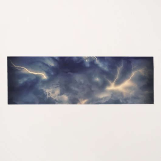 Donnerschlag und Blitz Yogamatte (Rückseite (Horizontal))