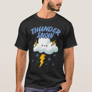Donnerschnee Eiskalt Schneezeit Wintersaison T-Shirt