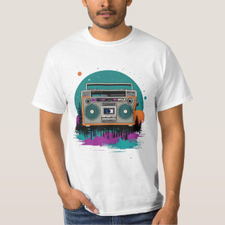 Donnerstag: 70er Boombox Art T-Shirt