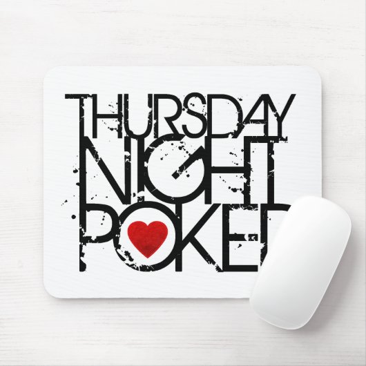Donnerstag Abend Poker Mousepad (Mit Mouse)