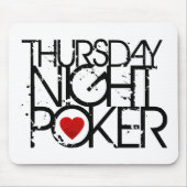Donnerstag Abend Poker Mousepad (Vorne)