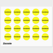 Donnerstag Ad Lib Yellow Sticker von Janz (Blatt)