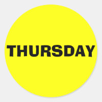Donnerstag Ad Lib Yellow Sticker von Janz