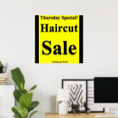 Donnerstag Haircut Poster Matte (Heimbüro)