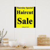 Donnerstag Haircut Poster Matte (Küche)