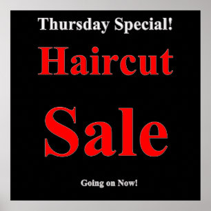 Donnerstag Haircut Poster Matte