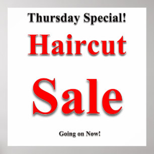 Donnerstag Haircut Poster Matte