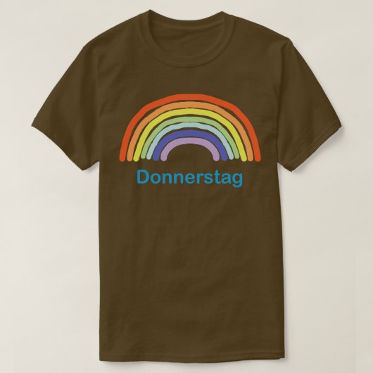 Donnerstag Rainbow T-Shirt (Design vorne)