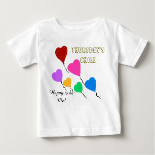 Donnerstagnachmittag Kinderherzen Baby T-shirt