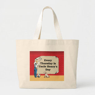 Donnerstags Tote Onkel-Henrys Jumbo Stoffbeutel