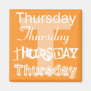 Donnerstags-Werktag des Wochen-Magneten Magnet