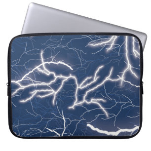Donnerstreik leuchten Gewitter-Sturmmuster Laptopschutzhülle