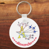 Donnervögel - A - Initial Key Ring Schlüsselanhänger (Vorderseite)