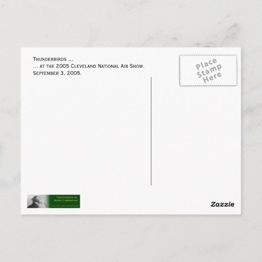 Donnervögel ... postkarte (Rückseite)