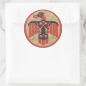 DONNERVÖGEL RUNDER AUFKLEBER (Tasche)
