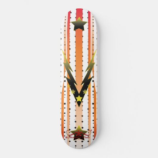 Donnervolle Sterne 3/6 Skateboard (Vorderseite)