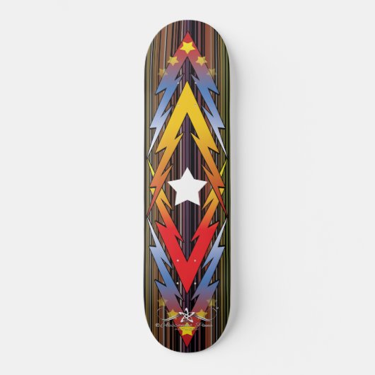 Donnervolle Sterne 5/6 Skateboard (Vorderseite)