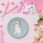 Donnie der niedliche Blenheim unbekümmerte Pappteller (Party)