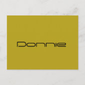 Donnie,Orphan-Schwarz-Zeichen,geometrischer Schrif Postkarte (Vorderseite)