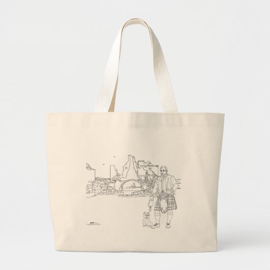 Donnottar Castle, Schottland Tote Bag Jumbo Stoffbeutel (Vorne)