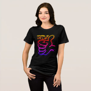 Donnt auf, das Leben ist aus! - Retro-Art Tri-Blend Shirt